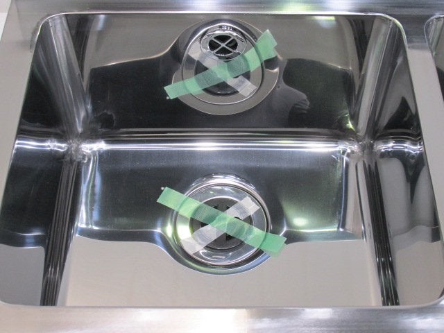 セイコウシステム 新品 2槽シンク WB-94 W900×D450×H800+90 | 無限堂
