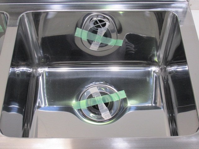 セイコウシステム 新品 2槽シンク WB-94 W900×D450×H800+90 | 無限堂