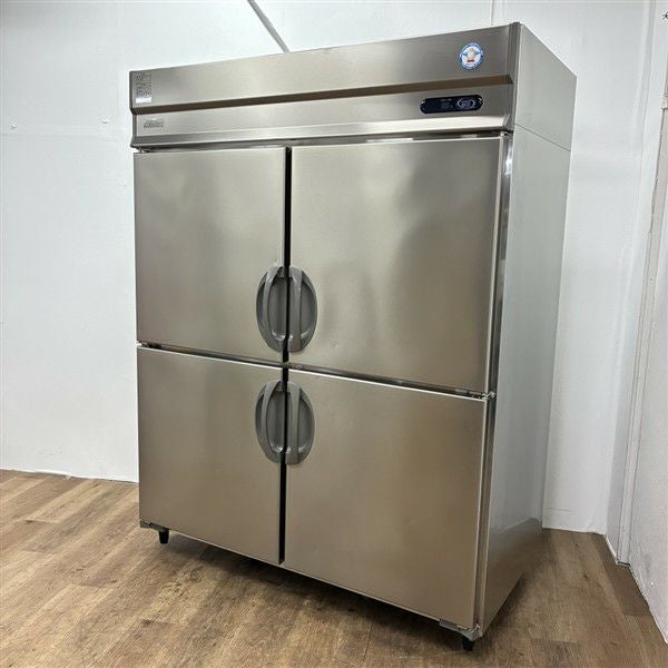 ☆中古品 フクシマ業務用冷蔵庫 4枚扉 ARD-150RM 2019年製 100Ｖ サイズ：1500ｘ800ｘ1900ｍｍ 動作問題なし☆ ARD-150RM-F 縦型冷蔵庫 4ドア フクシマガリレイ 中古 業務用 冷蔵庫