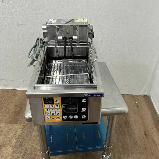 マルゼン 電気オートリフトフライヤー 1槽式　MEF-3TALE 電気フライヤー MEF-3TALE 電気オートリフトフライヤー マルゼン 1Φ100V 3L