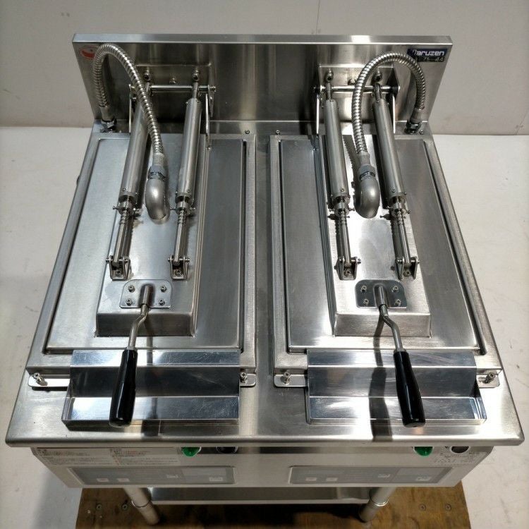 マルゼン　電気自動餃子焼器　架台付き　MAZE-4　2023年製　中古　厨房機器　R5-0112 マルゼン 電気自動餃子焼器 MAZE-4 2015年 動作確認動画 - YouTube