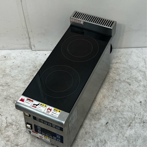 ニチワ 2連IHコンロ MIR-1.5WT | 無限堂厨房ネットショップ