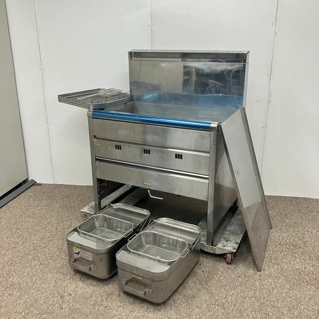 タニコー 2槽フライヤー ガスフライヤー LPガス G-TGFL 厨房 飲食店 揚げ物 プロパンガス 店舗 中古品タニコー 2槽ガスフライヤー TGFL-87CW | 萬屋（よろずや） 中古