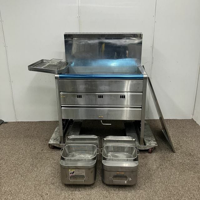 タニコー 1槽 業務用 ガスフライヤー TGFL-45C LPガス 厨房機器 ○タニコー 業務用ガスフライヤー（LPガス用） TGFL－45C
