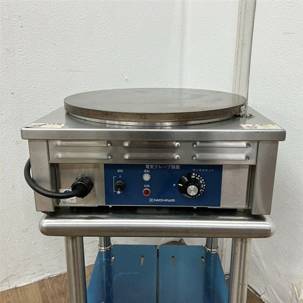 クレープ焼器　業務用　ニチワ　CM-410H 楽天市場】CM-410H ニチワ電機 電気クレープ焼器 単相200V 業務用