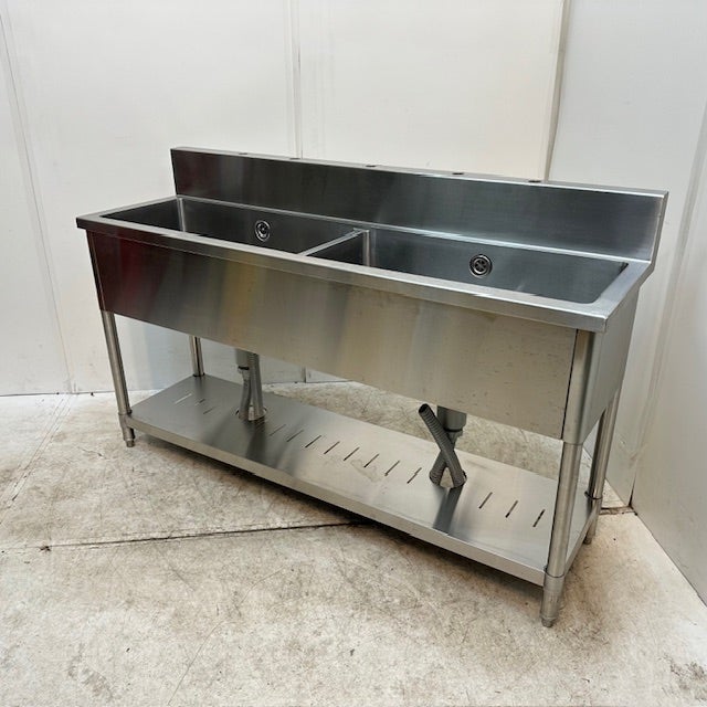 中古品 二槽シンクお売りします。 2槽シンク | 無限堂厨房ネットショップ
