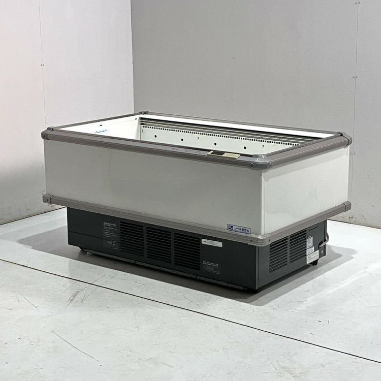 サンヨー　平台冷凍オープンショーケース 3相200V 50/60Hz キャスター付き　年式不明 サンヨー 平型オープン冷凍冷蔵ショーケース TEM-EA957FA2※備考欄必読