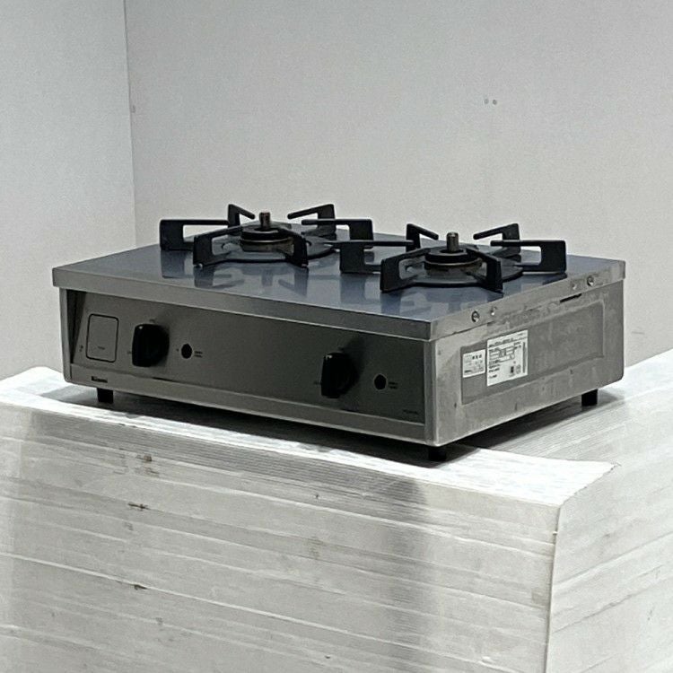 【中古】リンナイRinnaiガスコンロ2口　都市ガス用 Rinnai リンナイ ガスコンロ RT31NS 2口 グリル付き 都市ガス｜Yahoo