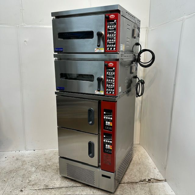 電気 ミニデッキオーブン MBDO-D5M-B マルゼン 単相200V 2台 架台付き（キャスター付き） MBDO-D5ME マルゼン Mシリーズ ミニ・デッキオーブン｜業務用厨房機器