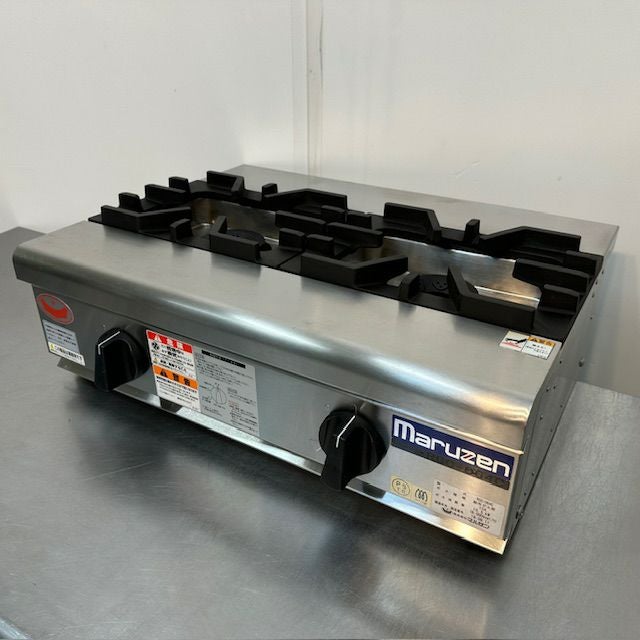 【MARUZEN】 マルゼン 卓上業務用 2口 コンロ LPガス用 厨房 弁当屋 居酒屋 RGC-085-P 2018年製 マルゼン 卓上2口ガスコンロ RGC-064C | 無限堂厨房ネットショップ