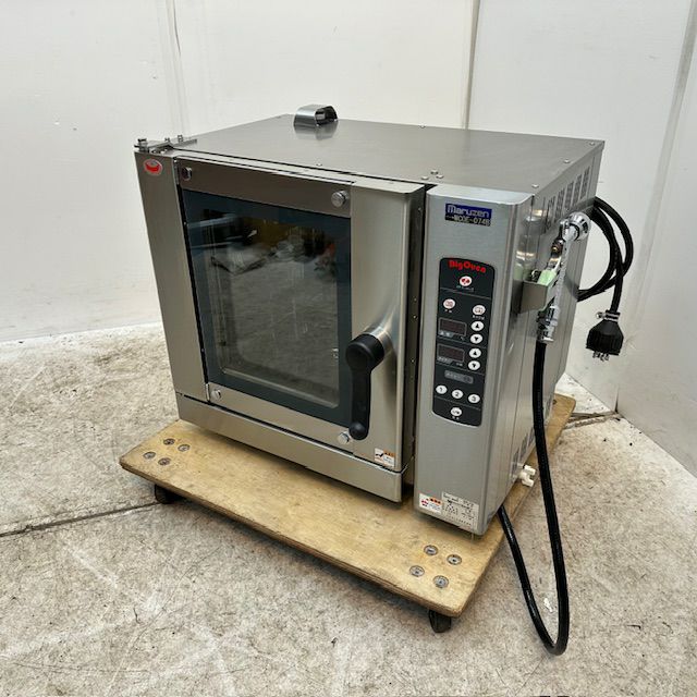 C(6989)マルゼン ビッグオーブン MCOE-074B 2023年製 三相 200V 50/60Hz オーブン W690D450H600 架台 W690D450H770 直接引き取り歓迎 大阪 マルゼン コンベクションオーブン MCOE-074B | 無限堂厨房ネットショップ