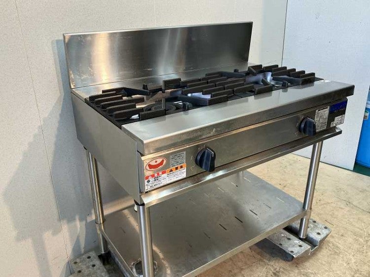 【新品・未使用品】マルゼン業務用2口ガステーブル 業務用/新品】【マルゼン】ガステーブル 2口 スタンダードタイプ MGT