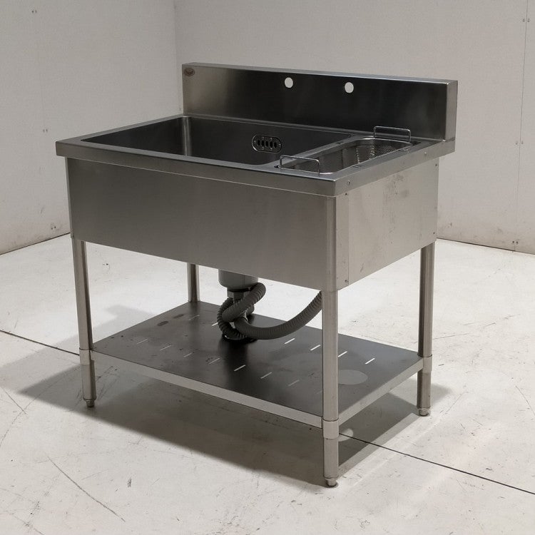 マルゼン 1槽シンクダスト槽付き | 無限堂厨房ネットショップ