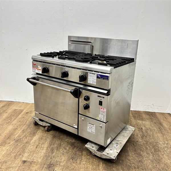 マルゼン 3口ガスレンジ RGR-S096 | 無限堂厨房ネットショップ