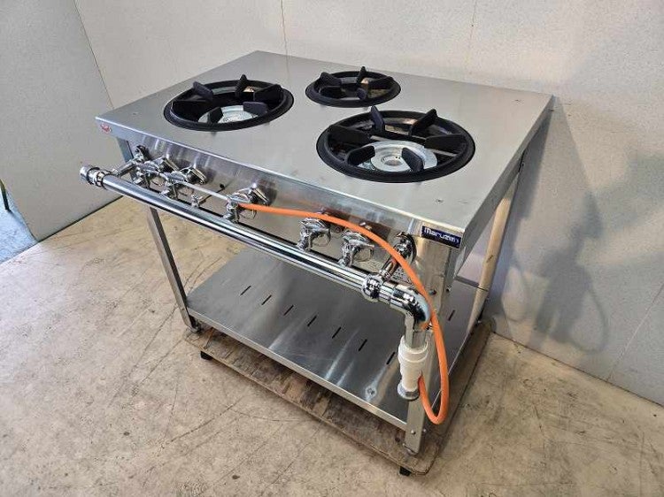 マルゼン 3口ガステーブル MGT-096DS | 無限堂厨房ネットショップ