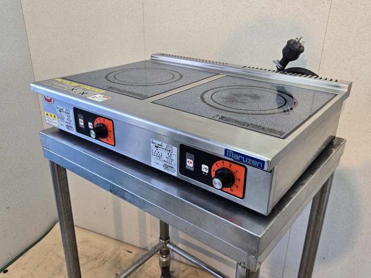 【maruzen】マルゼン 業務用IH2口コンロ MIH-22C 電磁調理器 単相200V IH 厨房 厨房機器 店舗 店舗用品 中古 飲食店 調理器具 Y0756 マルゼン 卓上2口IHコンロ MIH-22C | 無限堂厨房ネットショップ