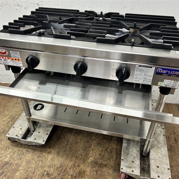 マルゼン 3口ガステーブル RGT-0963D※備考欄必読 | 無限堂厨房ネット