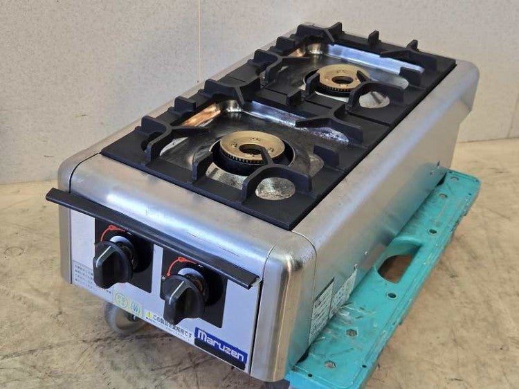 マルゼン 卓上2口ガスコンロ M-822DC | 無限堂厨房ネットショップ