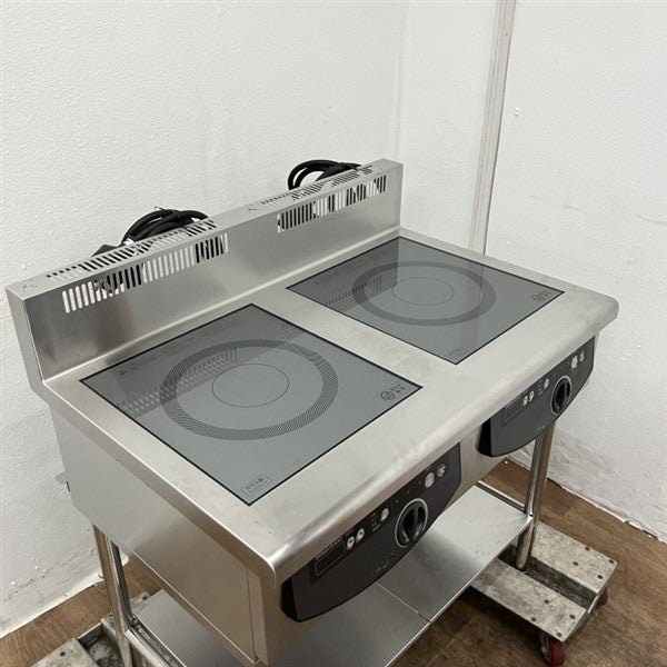 電磁調理器 HIH-55CE ホシザキ 2017年 卓上 2口 IH調理器 業務用 中古 ホシザキ（HOSHIZAKI） 【引取限定】電磁調理器 HIH-55CE 2017年 卓上
