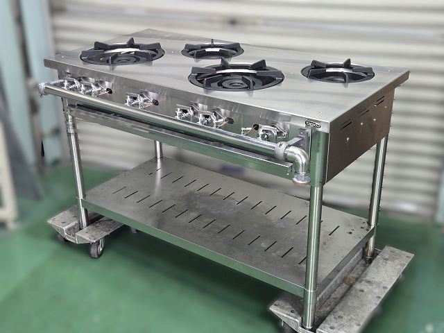 タニコー 4口ガステーブル S-TGT-120 | 無限堂厨房ネットショップ