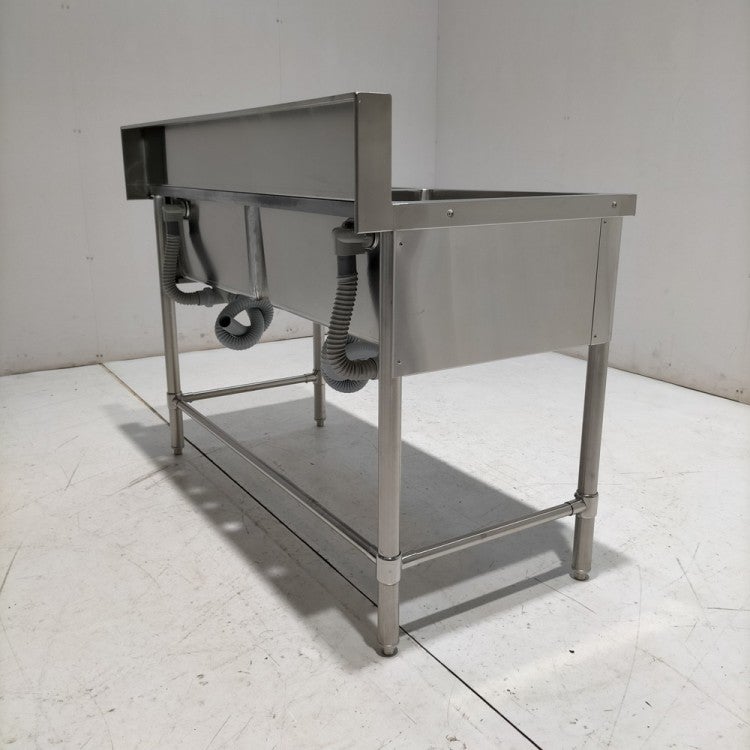 マルゼン2槽シンク 1200x600x800(+150) マルゼン 2槽シンク 三方枠 | 無限堂厨房ネットショップ