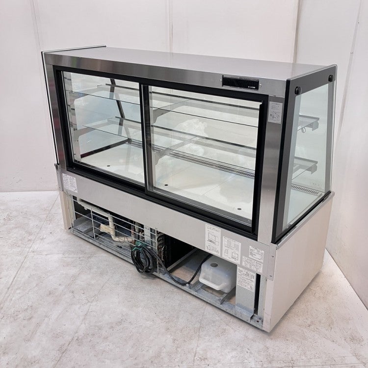 【ヤ取終了6/20】≪yt935ジ≫ サンデン 冷蔵ショーケース TSA-150X-D AC100V 2014年製 幅150cm スイーツ什器 簡易動作確認済/現状品 51007-06 サンデン 冷蔵ショーケース 対面タイプ TSA-150XC 幅1500×奥行652×高さ