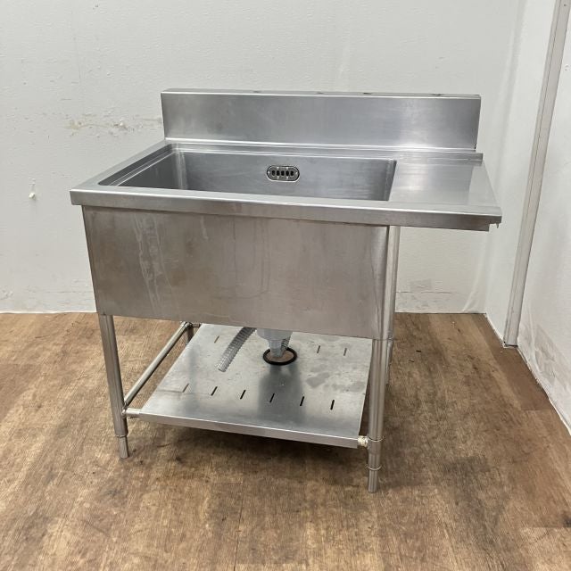 ☆地域限定送料無料☆工場整備品☆一槽ソイルドシンク右　幅720 ステンレス 右ソイルド1槽シンク 1010*700*830 レビュー | 無限堂厨房ネットショップ