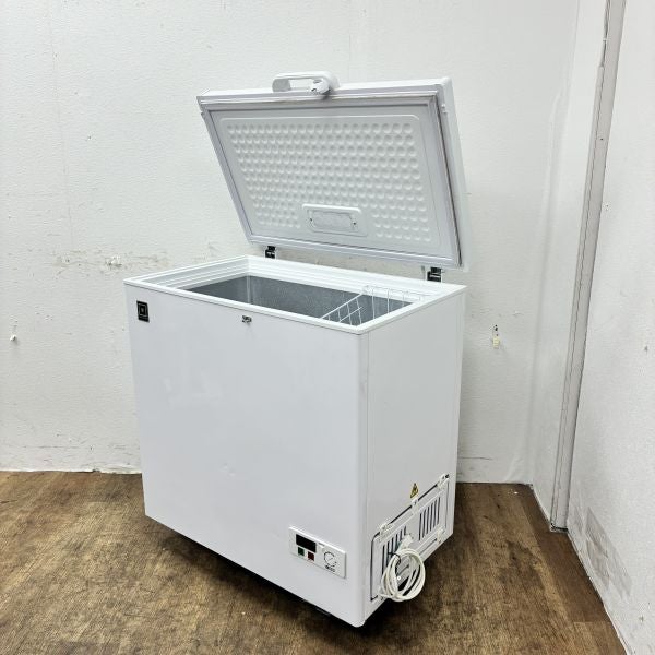 【ジモ取引終了10/6】≪yt896ジ≫ REMACOM/レマコム 冷凍ストッカー RCY-246 1ドア上開き AC100V 容積246L 2018年製造? 簡易冷却確認済 50819-13 レマコム 冷凍ストッカー フリーズブルシリーズ 246L RCY-246 ホワイト