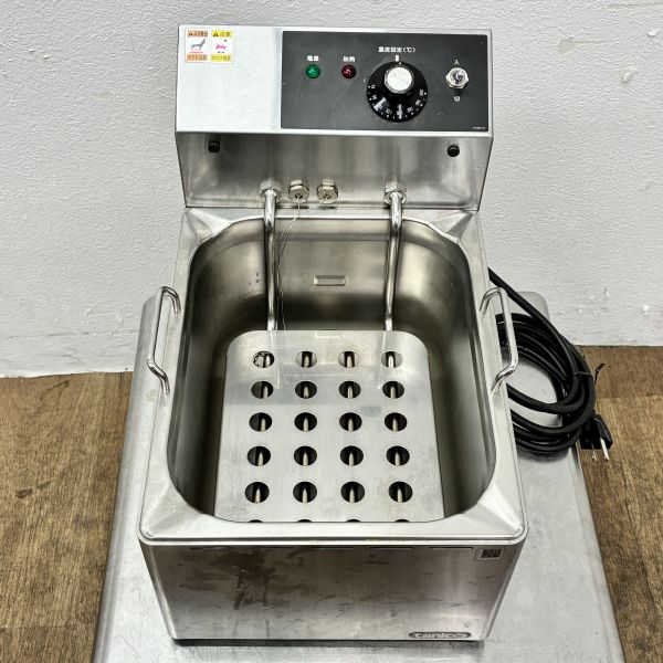 電気フライヤータニコーTCFL-8B 未使用領域 タニコー 電気フライヤーミニ卓上タイプ(フライ用) 型式：TCFL-8B 送料