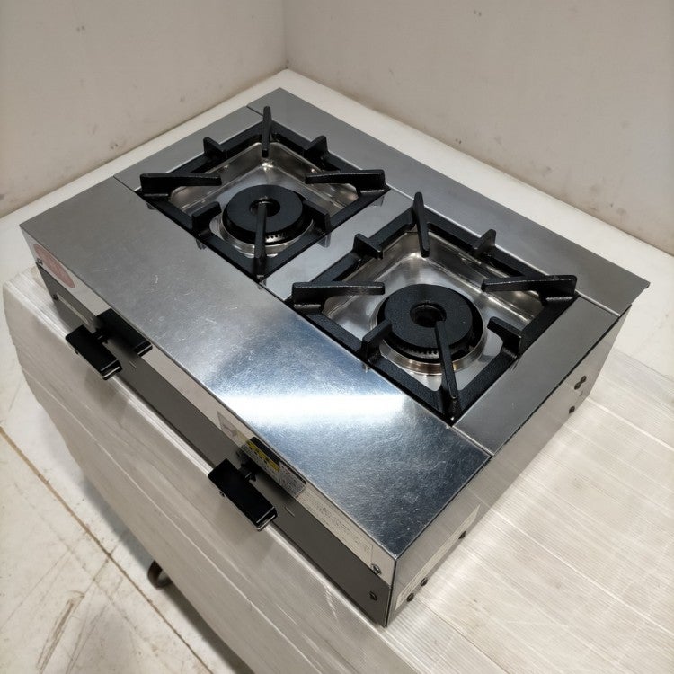 ☆工場整備品☆オザキ　ガステーブルコンロ　LPG OZ55K オザキ 卓上2口ガスコンロ OZ55K | 無限堂厨房ネットショップ