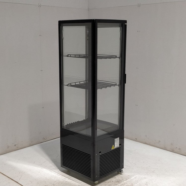 中古　レマコム 4面ガラス冷蔵ショーケース ブラック　120L レマコム 4面ガラス冷蔵ショーケース※備考欄必読 R4G-218SLB | 無限堂