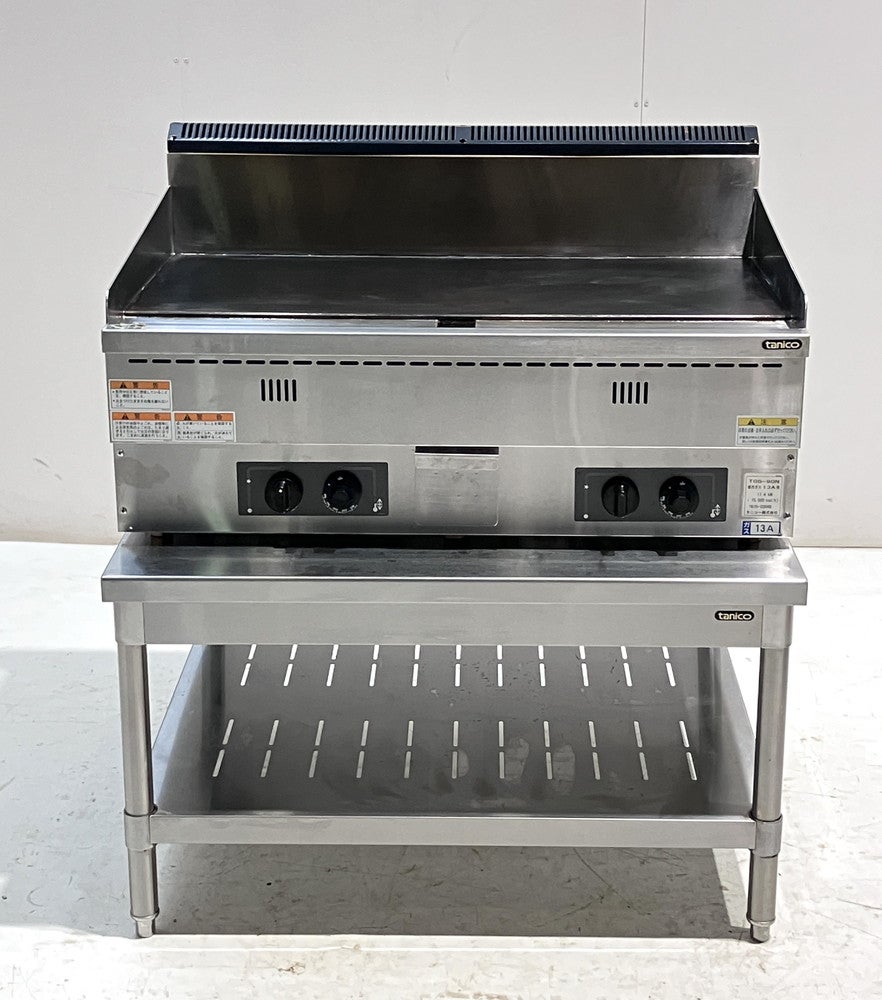 タニコー 卓上ガスグリドル 架台付き TGG-90N | 無限堂厨房ネットショップ