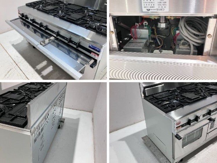 マルゼン 5口ガスレンジ MGRX-157F | 無限堂厨房ネットショップ