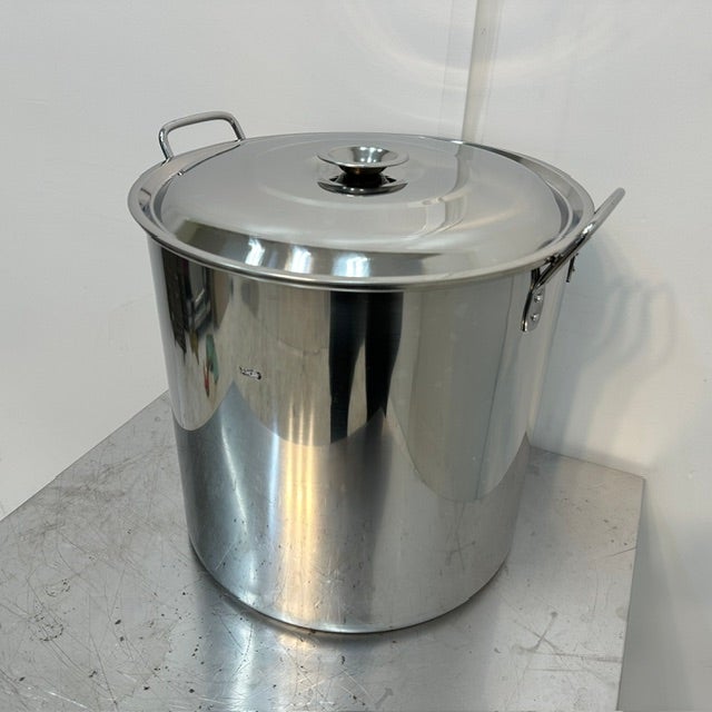 寸胴鍋 ステンレス 48ｃｍ 中古 厨房 蓋付 取っ手付き 業務用 イベント ステンレス寸胴鍋 35ストックポット | 無限堂厨房ネットショップ