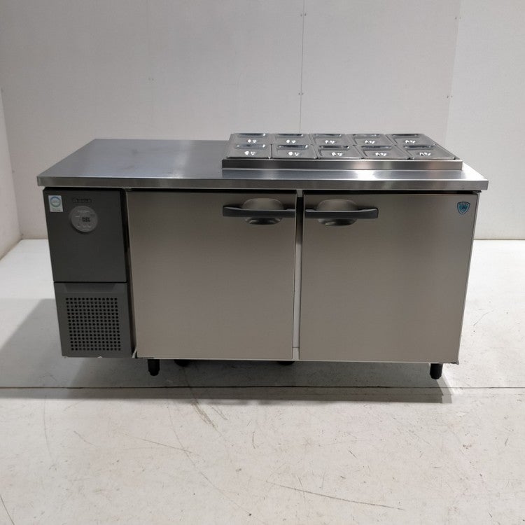 大和冷機 サンドイッチ冷蔵コールドテーブル KNXA-1571CD | 無限堂厨房