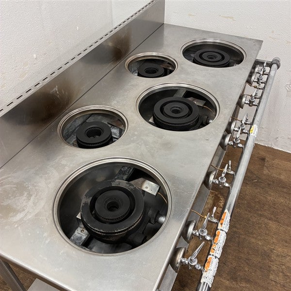 ☆ 中古品 tanico タニコー ガステーブル ガスコンロ 5口 2016年製 LPガス プロパン 1200x600x800(1010)mm 厨房 飲食店　☆ タニコー 5口ガステーブル B-TGT-150 | 無限堂厨房ネットショップ