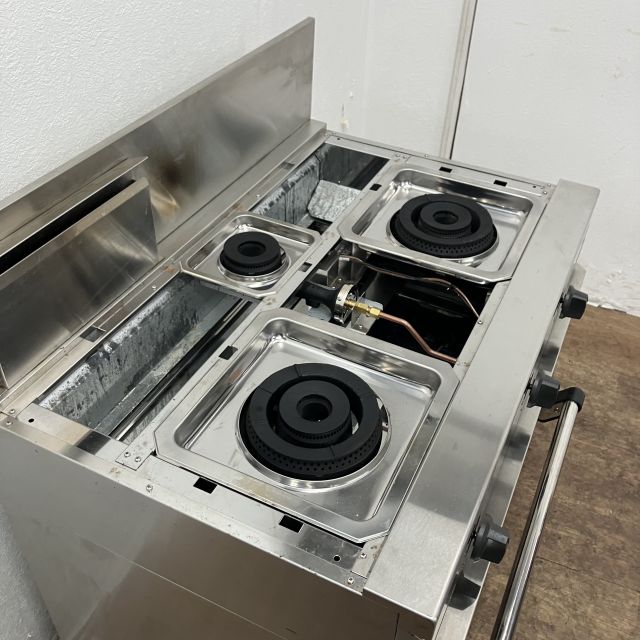 タニコー 3口ガスレンジ TSGR-0921 | 無限堂厨房ネットショップ