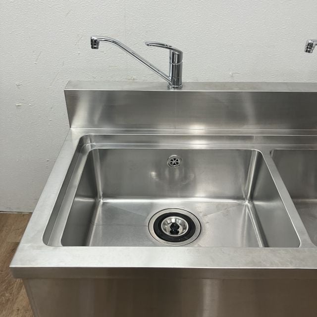 右ソイルド2槽シンク 1525*700*850 | 無限堂厨房ネットショップ