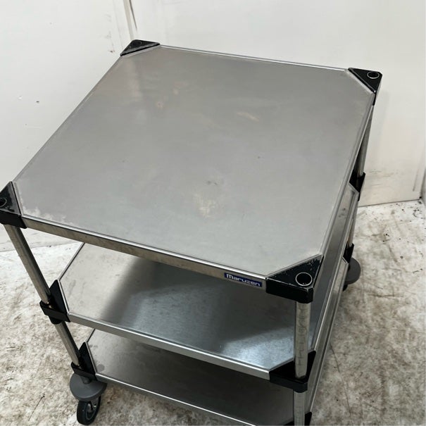 マルゼン ステンレスラック 三段仕様 キャスター付き | 無限堂厨房