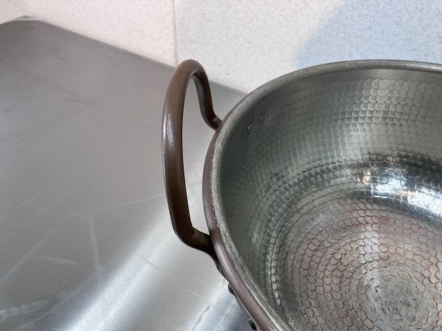 銅打出 30cm さわり鍋(手付～内側スズメッキ) | 無限堂厨房ネットショップ
