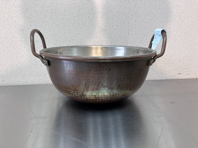 銅打出 30cm さわり鍋(手付～内側スズメッキ) | 無限堂厨房ネットショップ