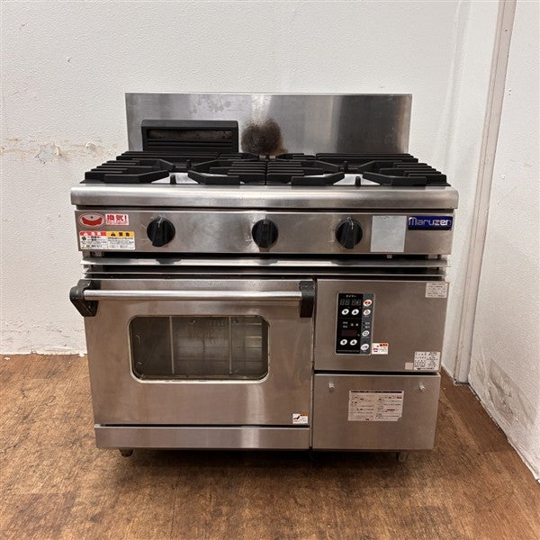 マルゼン RGT-0963D 業務用3口ガスレンジ LPガス 中古 マルゼン RGT