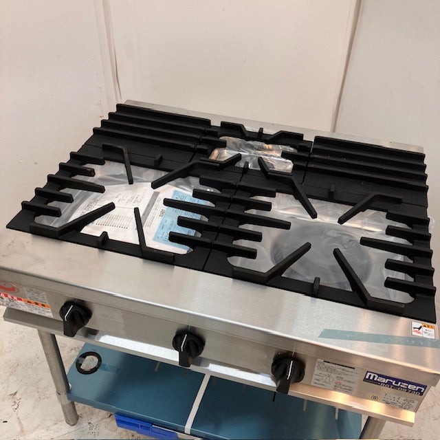 マルゼン Maruzen 業務用ガステーブル 　RGT-0973D 2022年製 マルゼン 3口ガステーブル RGT-0973D | 無限堂厨房ネットショップ