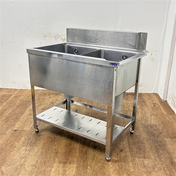 右ソイルド2槽シンク 910*650*820 | 無限堂厨房ネットショップ
